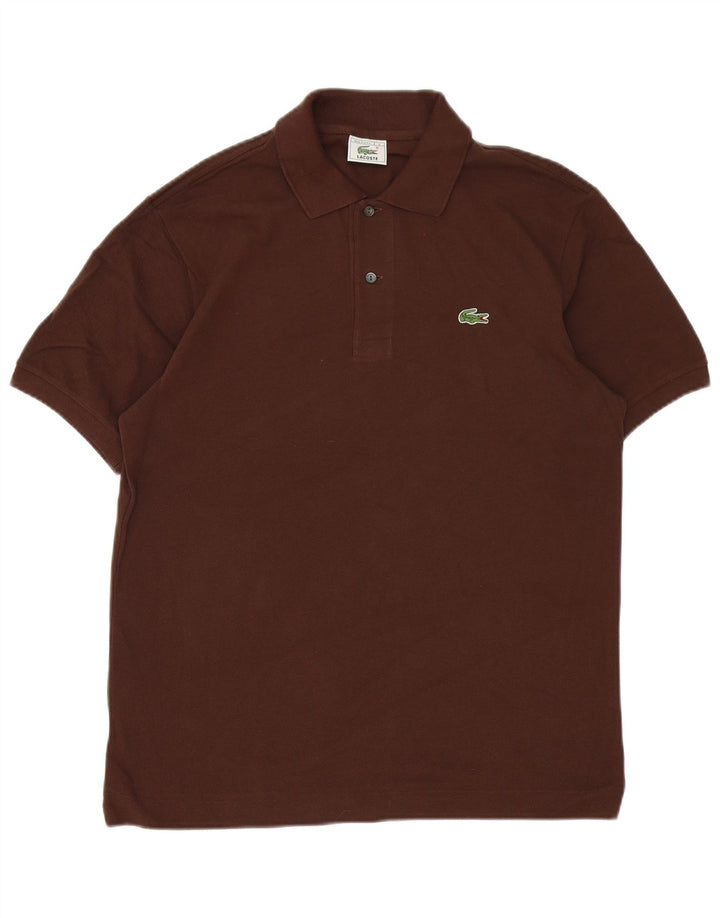 Polo Lacoste para hombre talla 4 algodón marrón medio