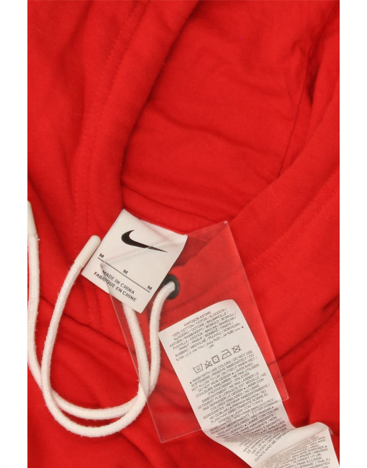 NIKE Womens Hoodie Jumper UK 14 Medium Red Cotton Vintage Nike and Second-Hand Nike from Messina Hembry 