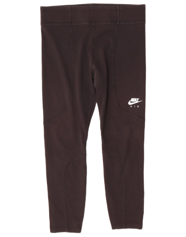 Nike Leggings cortos para mujer UK 44 Grande Poliéster negro