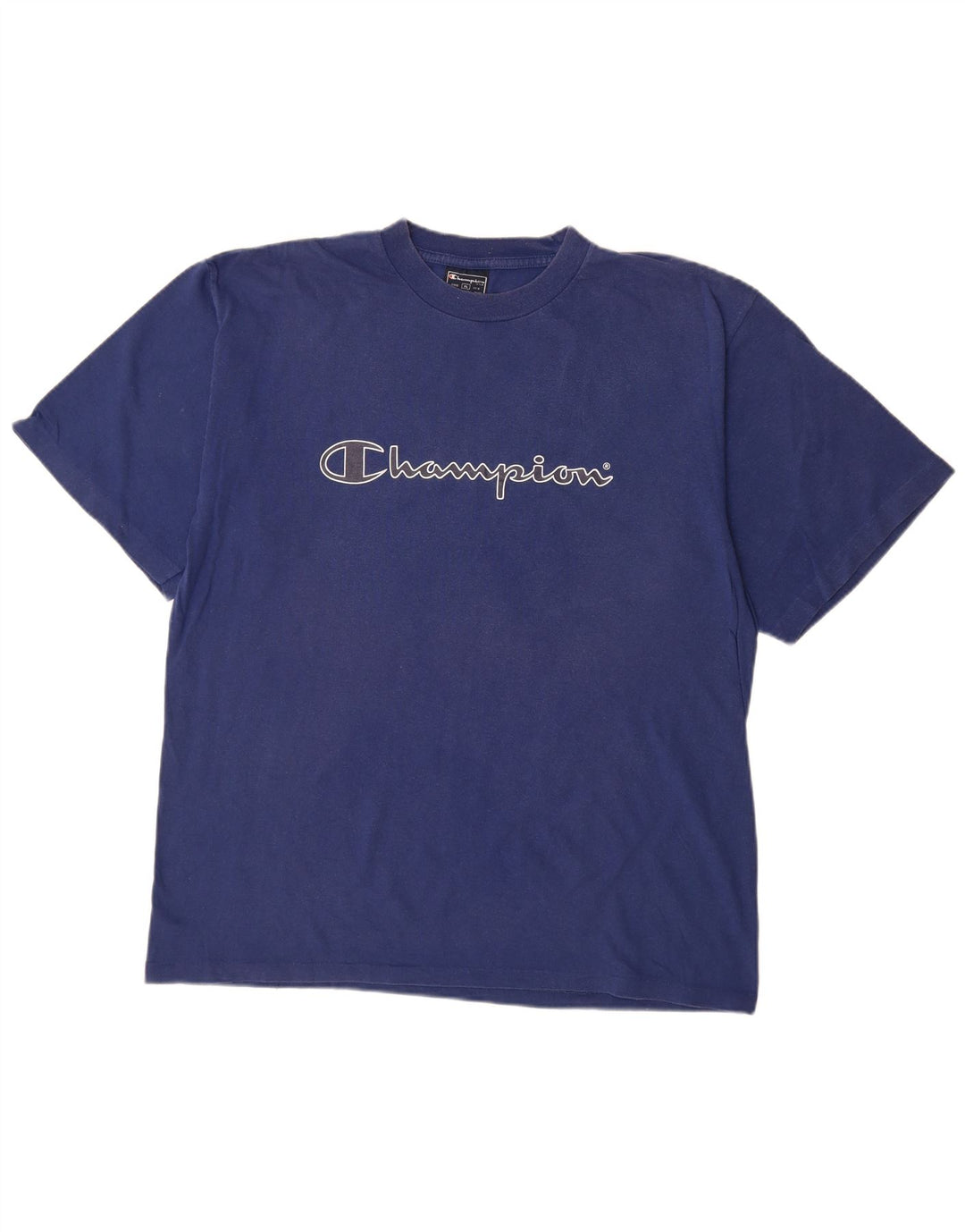 CHAMPION Camiseta gráfica para hombre Top XL Algodón azul marino