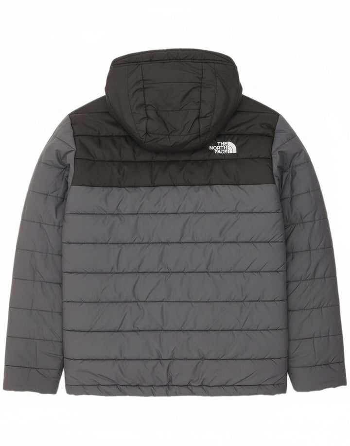 The North Face Chaqueta acolchada para niños 11-12 años Grande Gris Colorblock