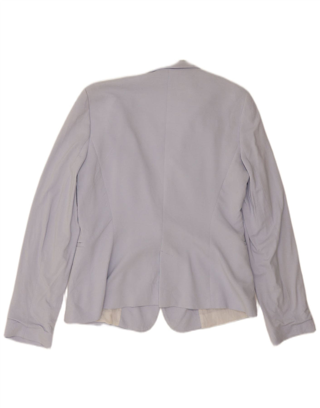 Zara Chaqueta Blazer De 1 Botón Para Mujer UK 44 Grande Viscosa Azul