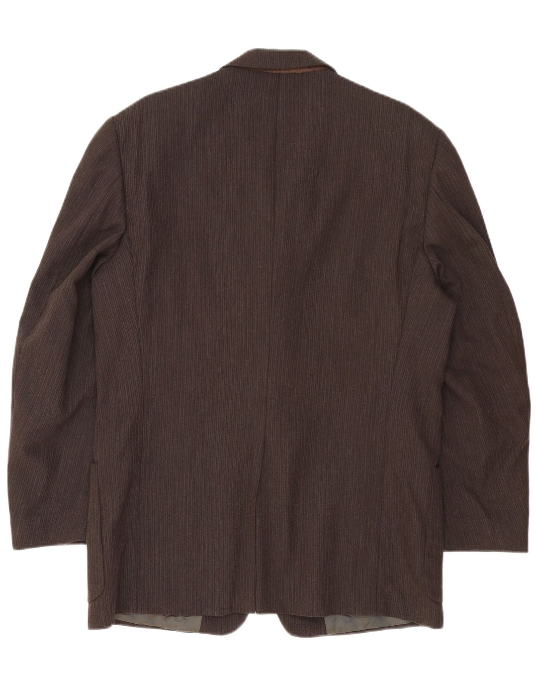 Chaqueta tipo blazer de 3 botones para hombre Trussardi IT 50 Large Acetato de rayas marrón