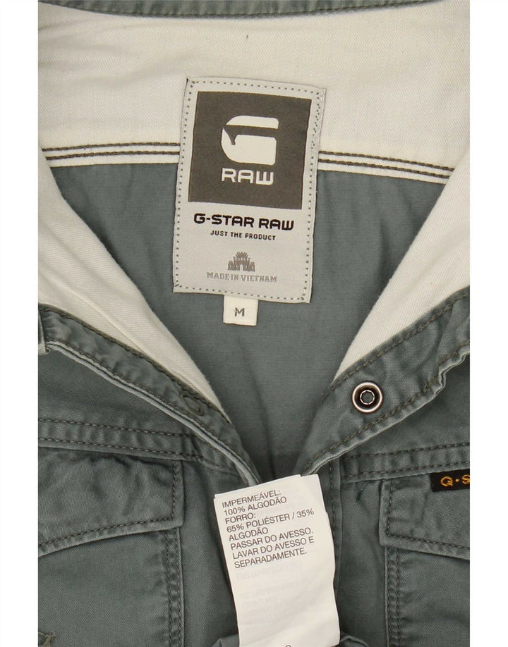 Camisa G-Star Hombre Algodón Verde Medio