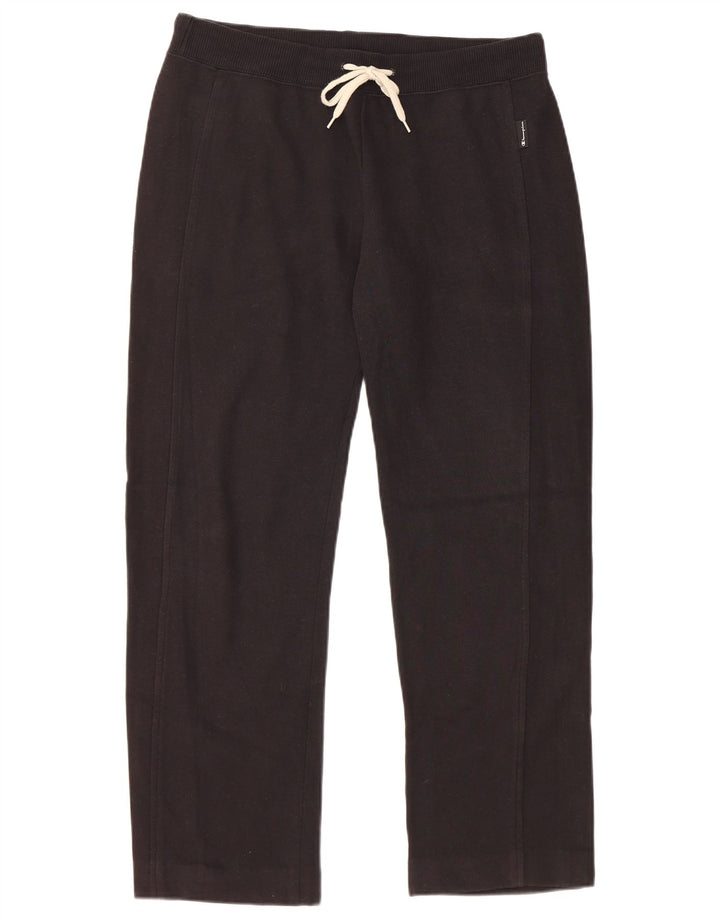 Champion Pantalón De Chándal Para Hombre Grande Negro Algodón