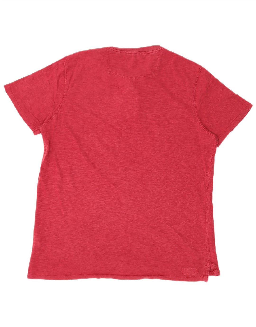 Camiseta para hombre Fat Face Top grande de algodón rojo