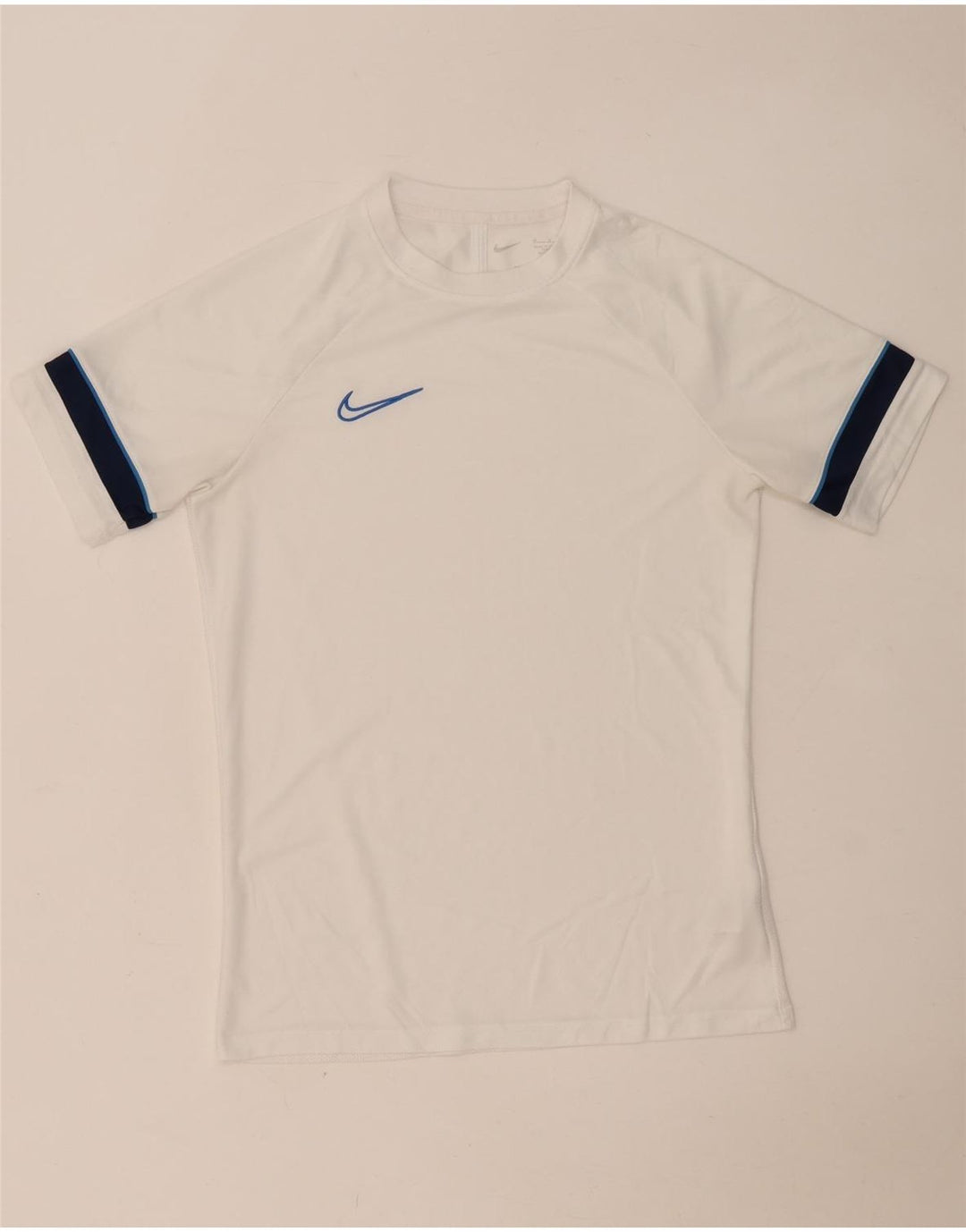 NIKE Camiseta Dri Fit para Hombre Top Medium Blanco Colorblock Poliéster