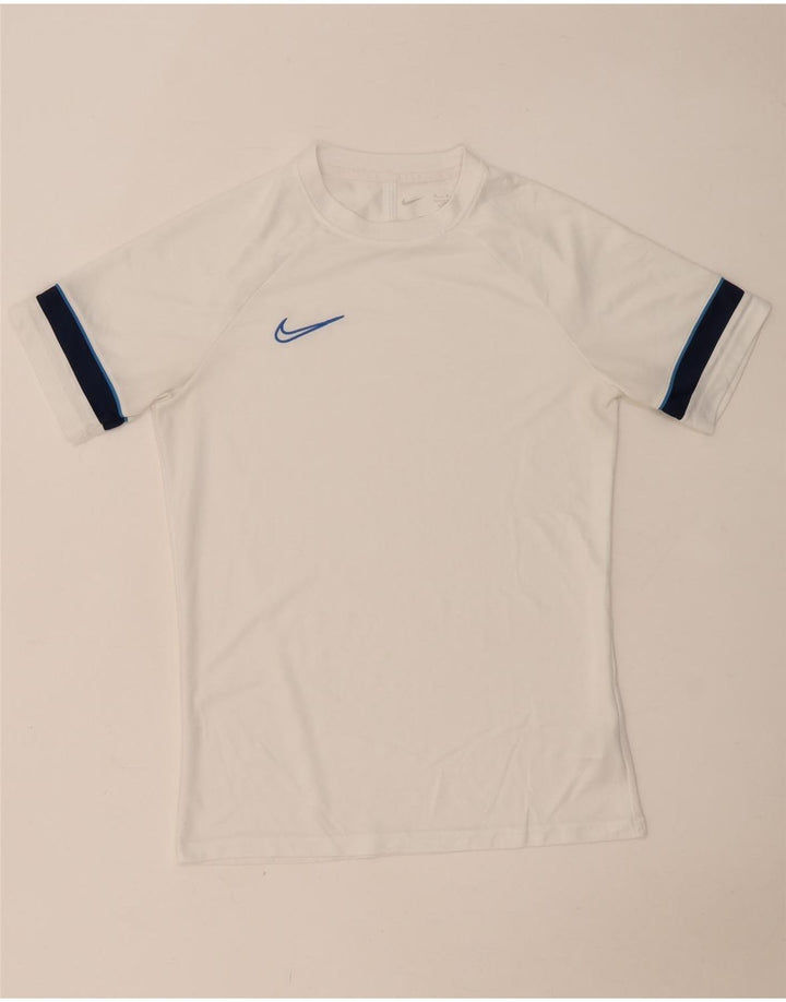 NIKE Camiseta Dri Fit para Hombre Top Medium Blanco Colorblock Poliéster