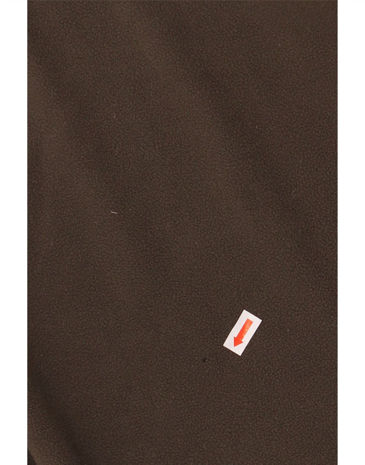 JACK WOLFSKIN Jersey polar con cuello y cremallera para hombre UK 44 XL Poliéster caqui