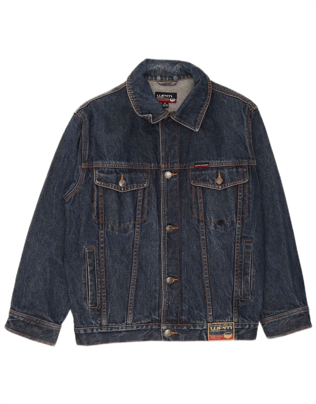 WPM Chaqueta vaquera para hombre UK 42 XL Algodón azul