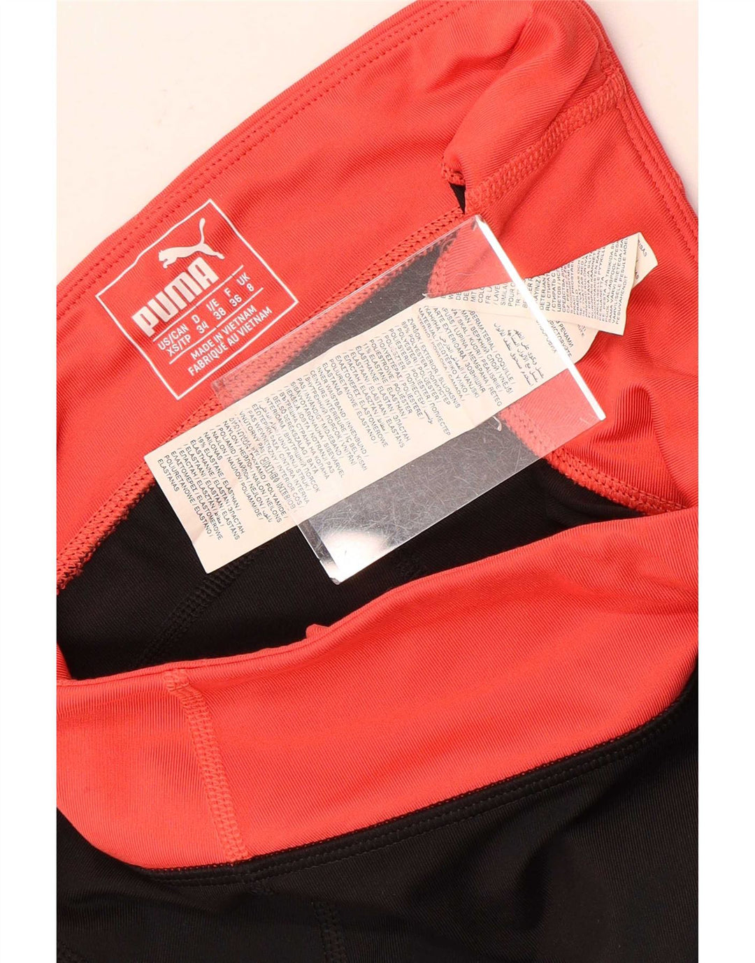 Puma Leggings Capri para Mujer UK 8 Small Negro Colorblock Poliéster