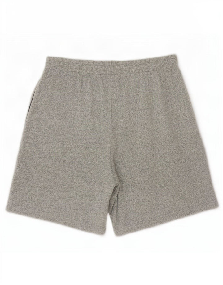 Champion Pantalones cortos deportivos para hombre de algodón moteado gris medio