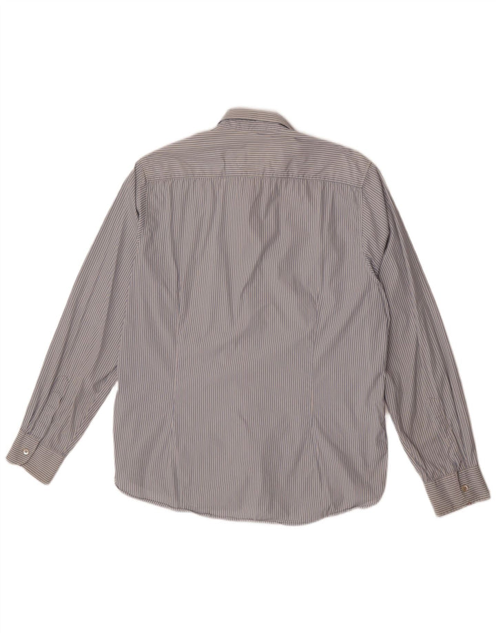 Ted Baker Camisa para hombre Talla 5 XL Algodón azul a rayas