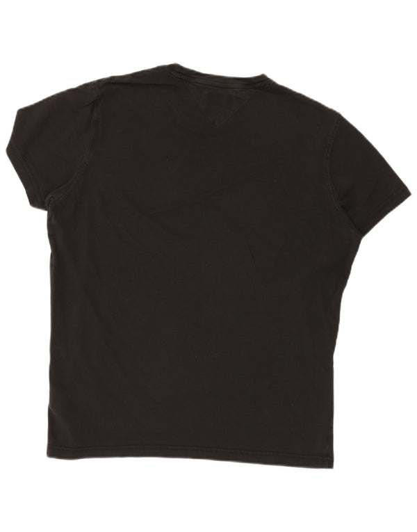 TOMMY HILFIGER Camiseta para hombre Top Medium Black Cotton