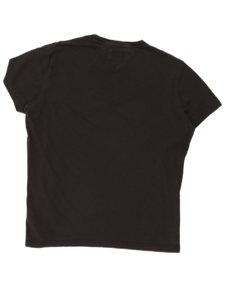 TOMMY HILFIGER Camiseta para hombre Top Medium Black Cotton