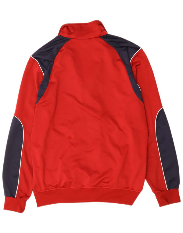 Kappa Hombre Chándal Top Chaqueta Grande Rojo Colorblock Poliéster