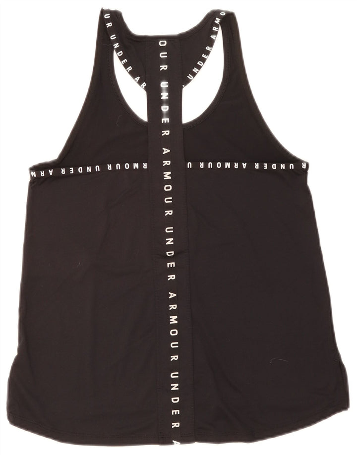 Under Armour Camiseta sin mangas gráfica para mujer UK 6 XS Poliéster negro