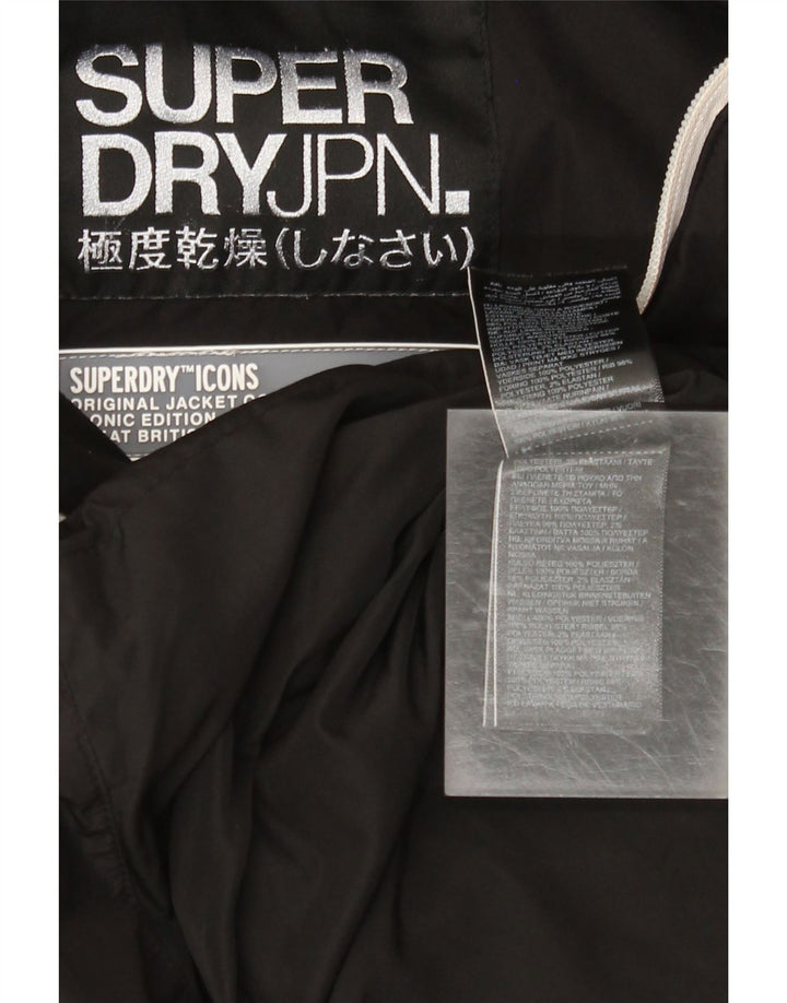 Superdry Chaqueta Acolchada Corta Con Capucha Para Mujer UK 20 XL Poliéster Negro