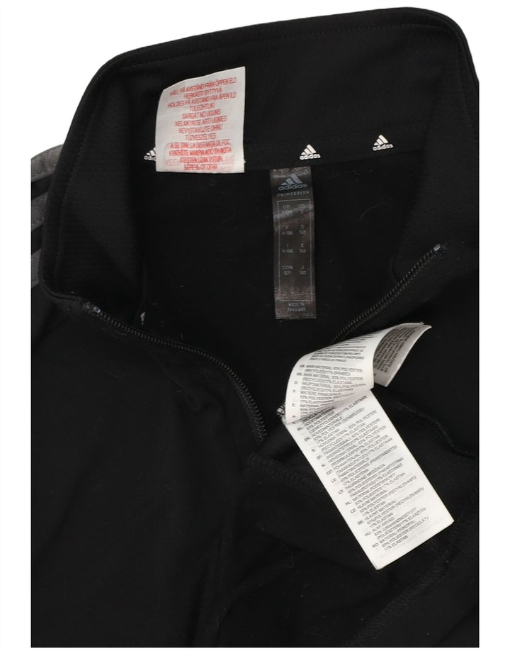 Adidas - Chándal Aeroready con cremallera y cuello para niños, 9-10 años, negro