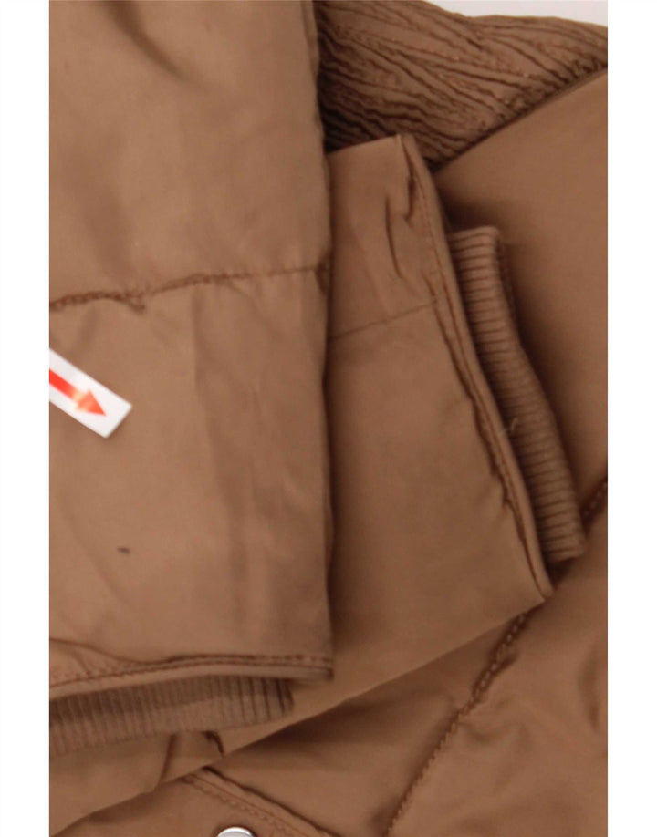 Hobbs Abrigo acolchado para mujer UK 8 Small Marrón Colorblock Poliéster