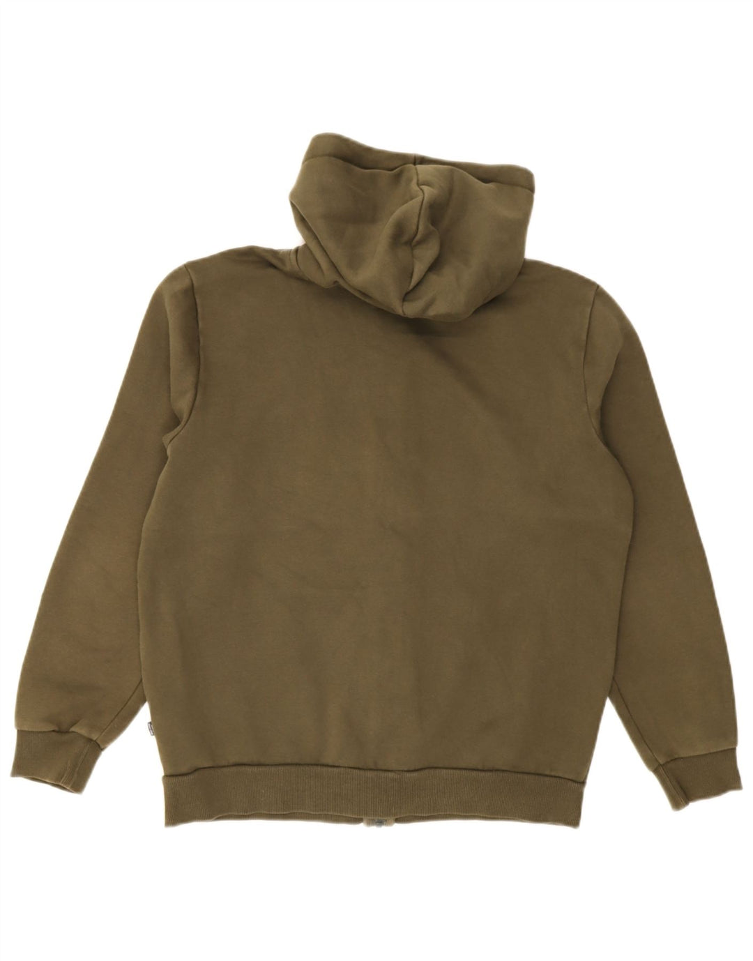 Puma Sudadera Con Capucha Y Cremallera Gráfica Para Hombre Algodón Caqui Mediano