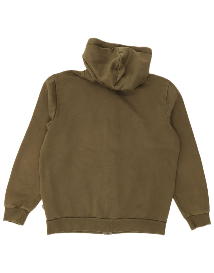 Puma Sudadera Con Capucha Y Cremallera Gráfica Para Hombre Algodón Caqui Mediano