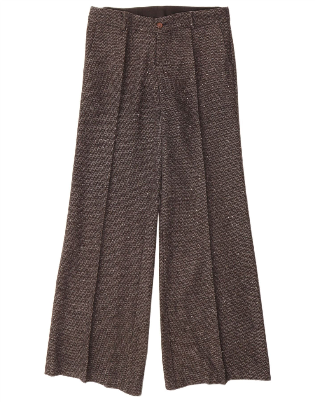 VINTAGE Pantalones casuales para mujer IT 40 Pequeño W28 L32 Espiga gris