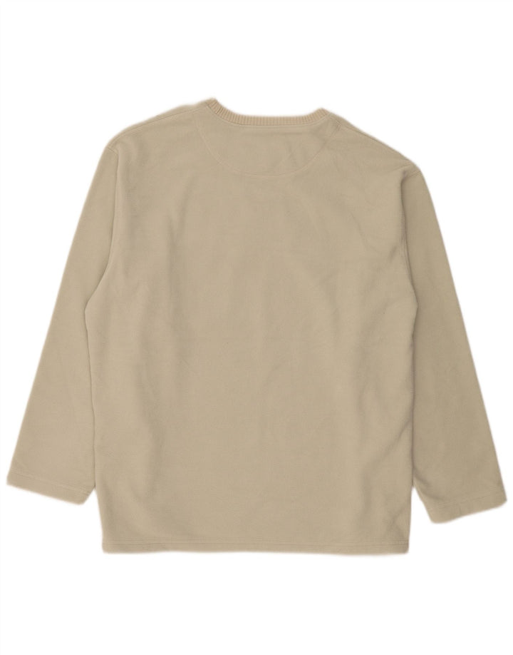 Marks & Spencer Jersey de forro polar para hombre XL Beige Poliéster