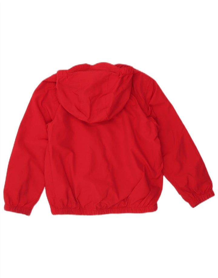 Lyle & Scott Chaqueta cortavientos con capucha para niños 5-6 años Algodón rojo