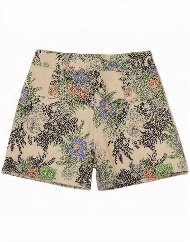 Zara Mujer Shorts Casuales Medianos W28 Multicolor Floral