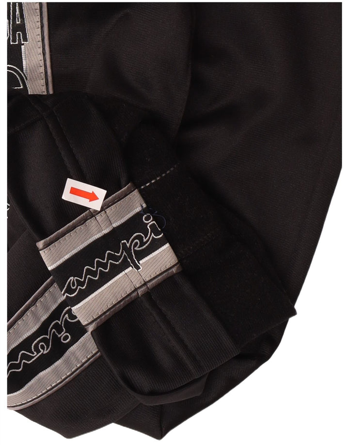 CHAMPION Pantalones de chándal con estampado gráfico para hombre Poliéster negro mediano