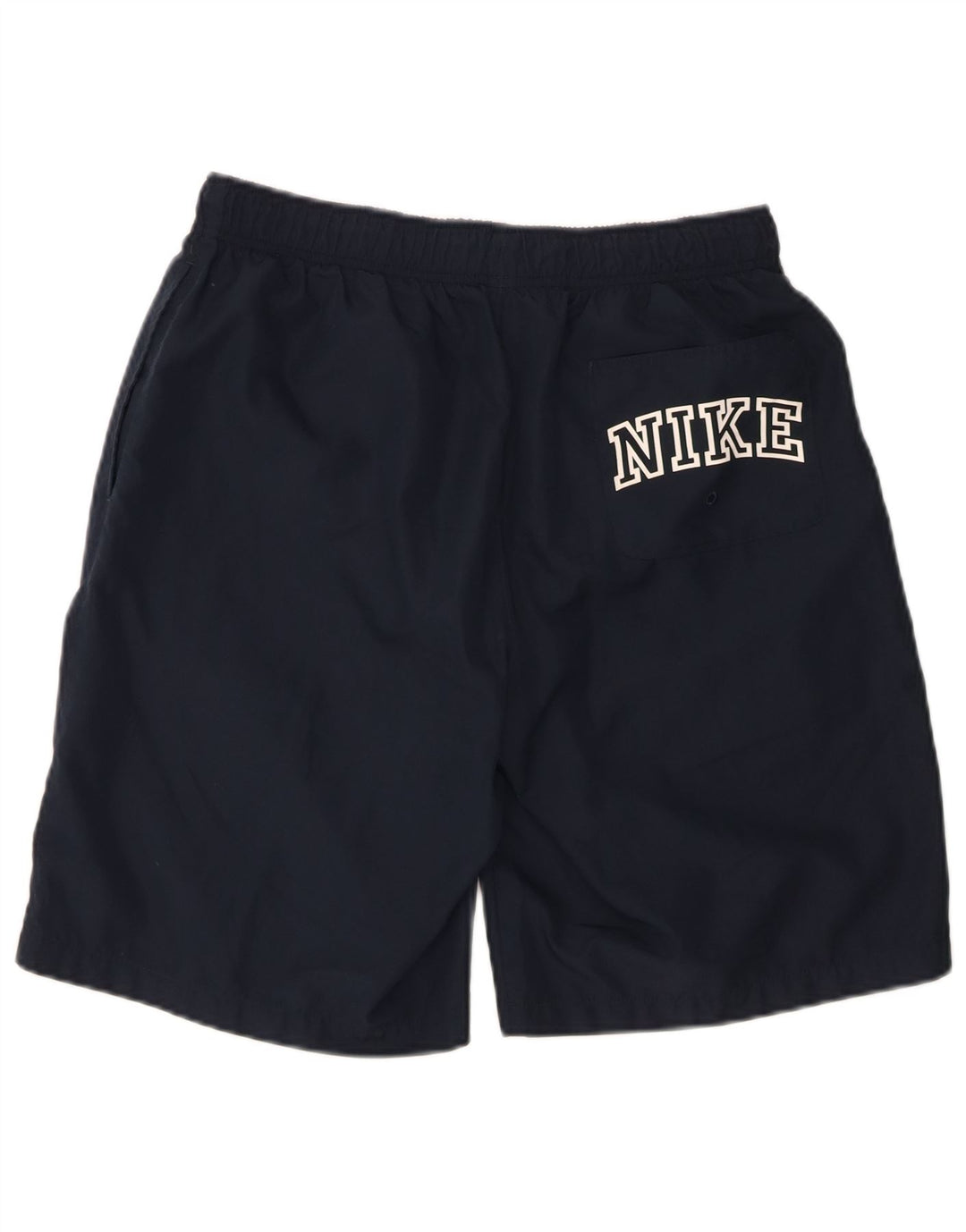 NIKE Mens Graphic Sport Shorts Large  Navy Blue Polyester