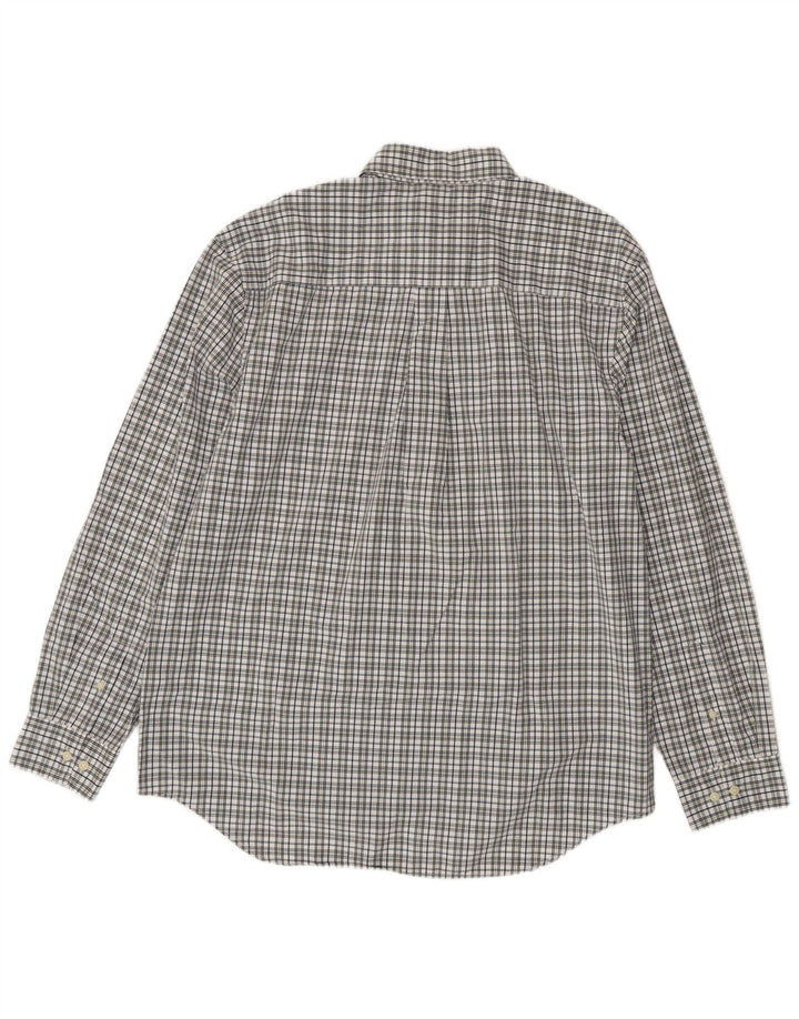 Camisa Timberland para hombre de algodón a cuadros blancos grandes