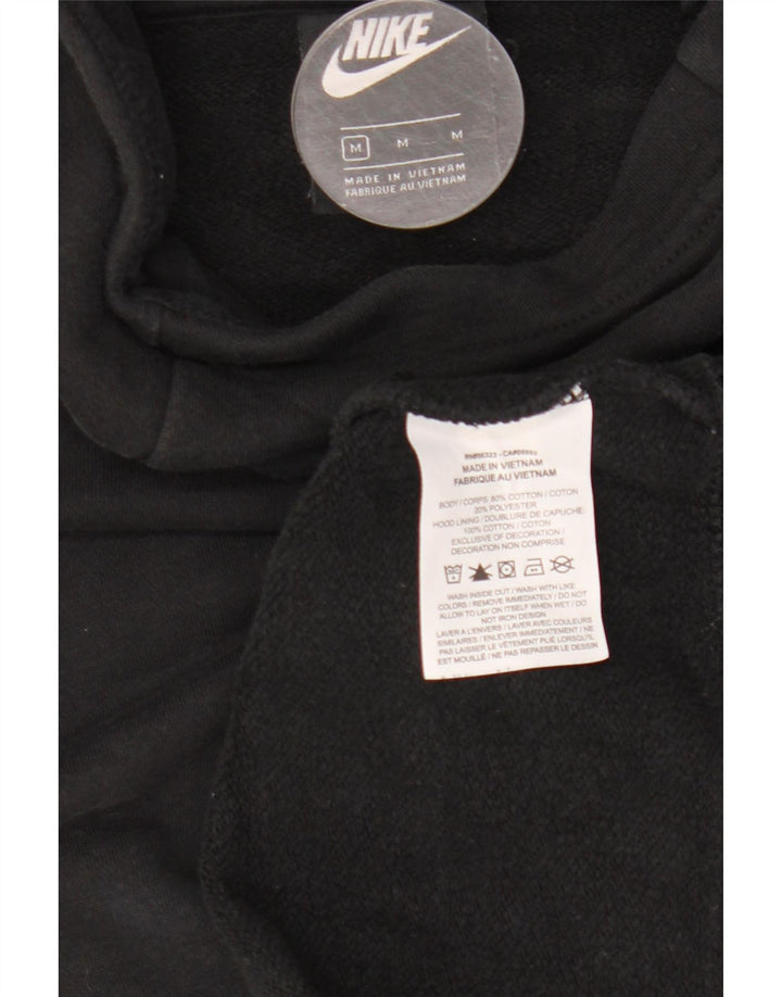 Nike - Jersey con capucha extragrande para mujer, talla 40, algodón negro mediano