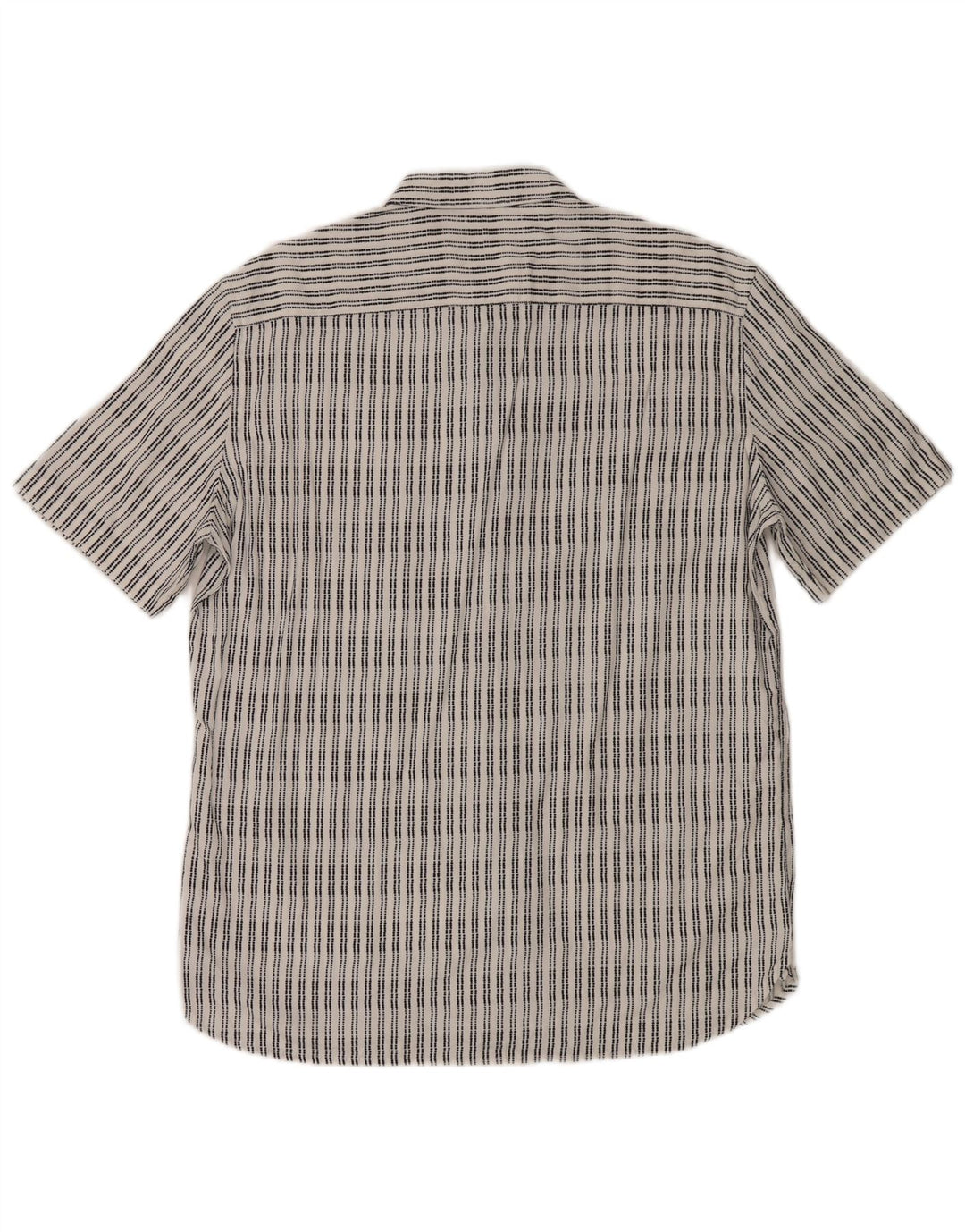 Camisa de manga corta para hombre French Connection de viscosa a rayas blancas grandes