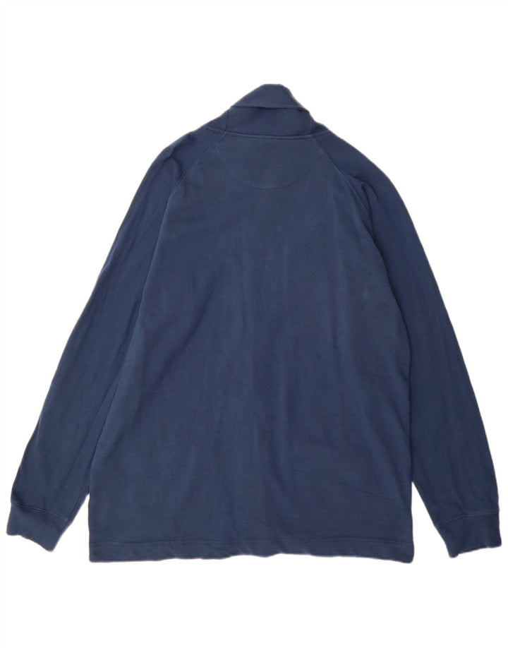 Chaps Mens Chándal Top Chaqueta Grande Azul Marino Algodón