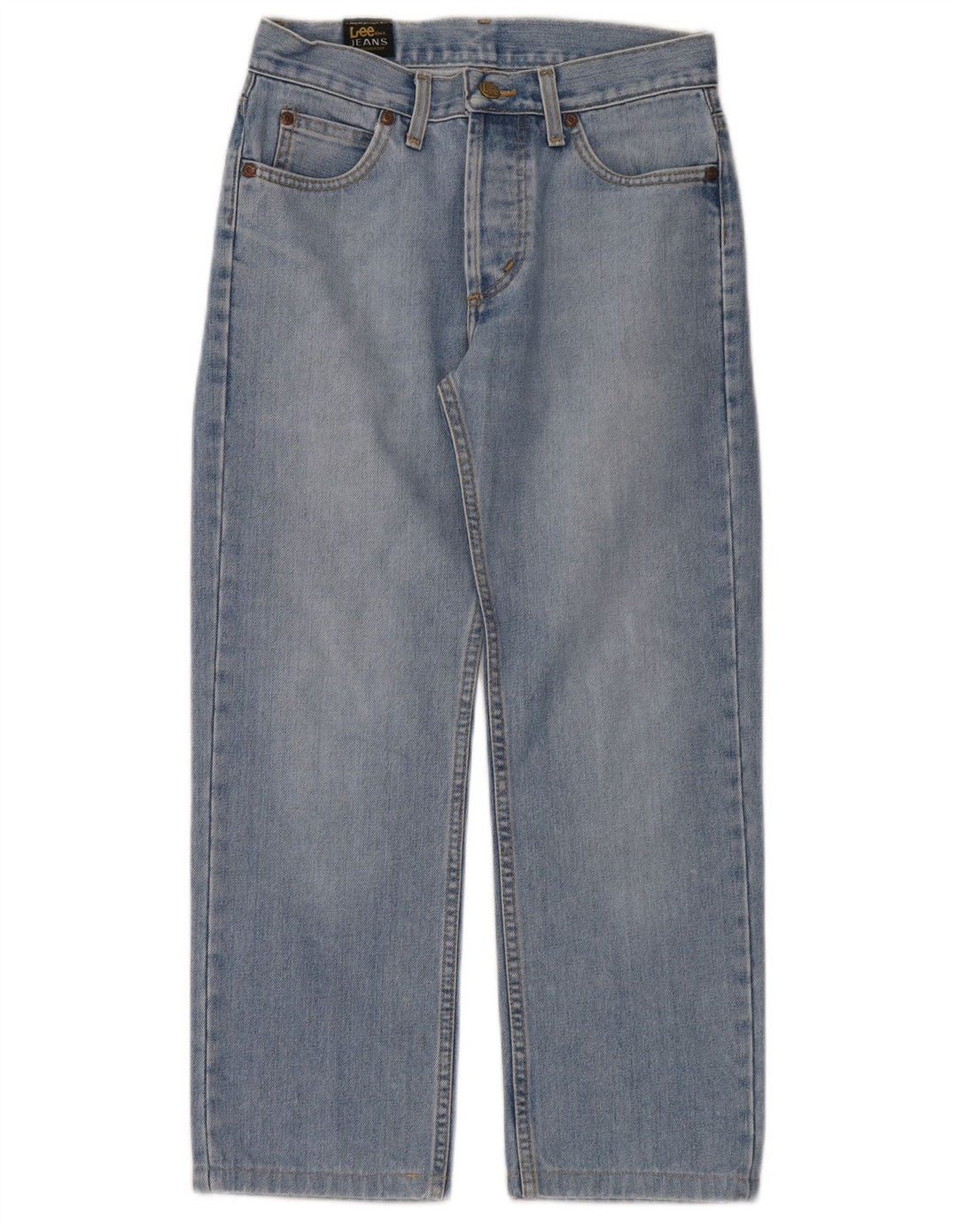 Lee Vaqueros Rectos Seattle Para Hombre W29 L24 Algodón Azul