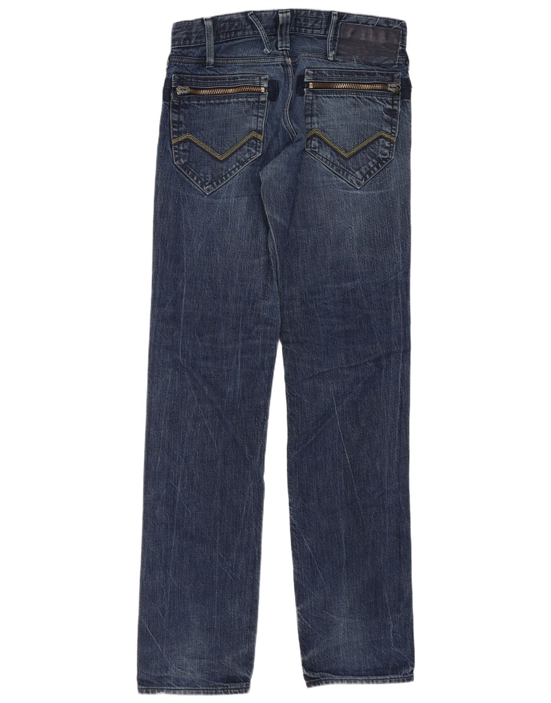 Vaqueros Rectos Liam Energe Mujer W31 L36 Algodón Azul