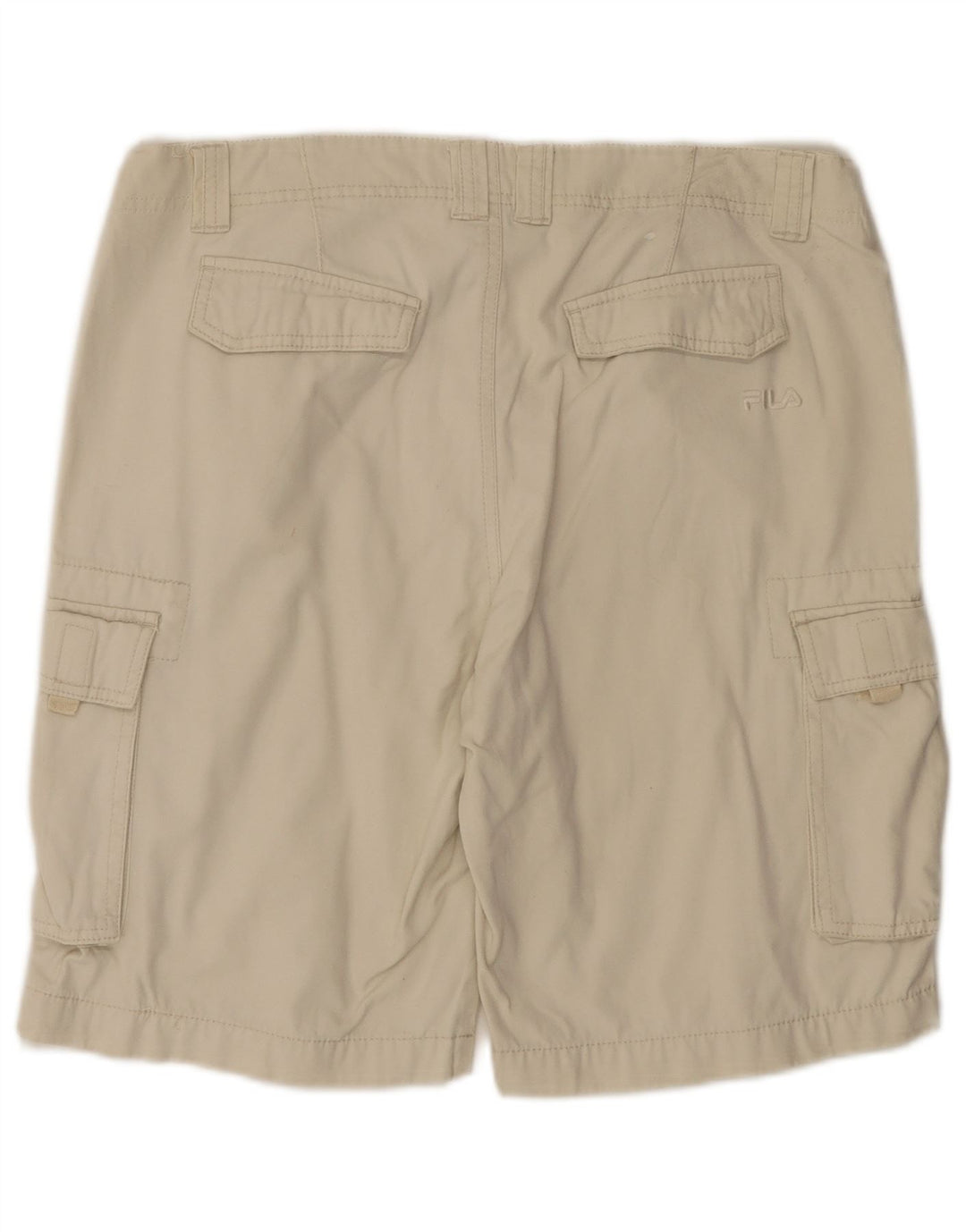 Fila Shorts Cargo Para Hombre Grande W34 Algodón Blanco Roto