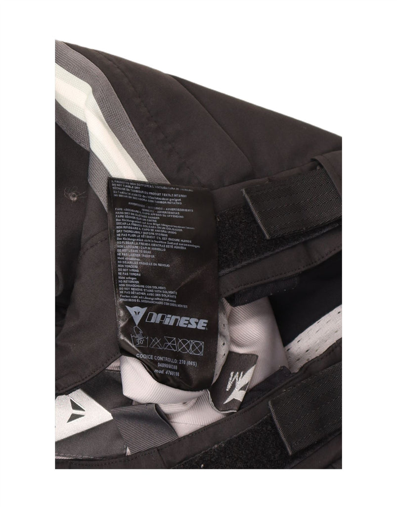 DAINESE Mens Graphic Moto Racer Trousers Large W34 L32  Black Nylon Vintage Dainese and Second-Hand Dainese from Messina Hembry 