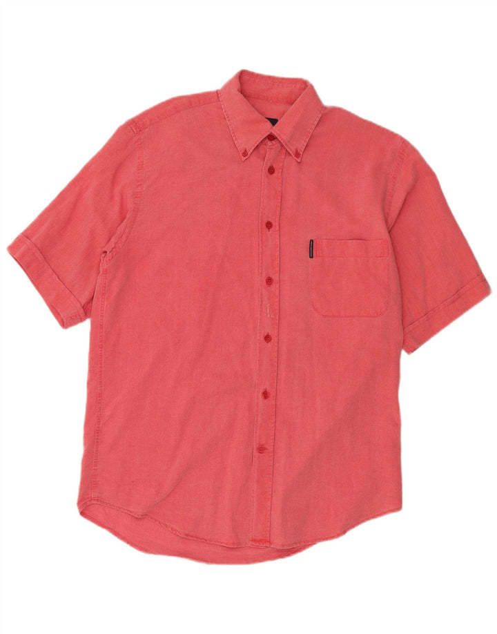TRUSSARDI Camisa Manga Corta Hombre Rojo Mediano
