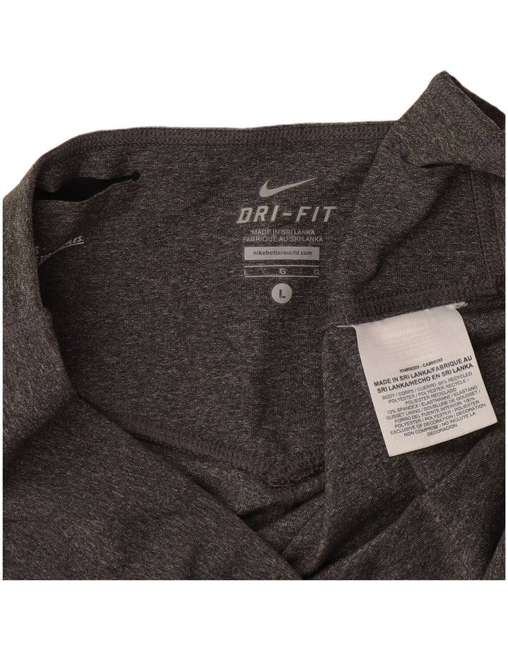 Nike - Leggings capri Dri Fit para mujer, talla 40, poliéster gris grande