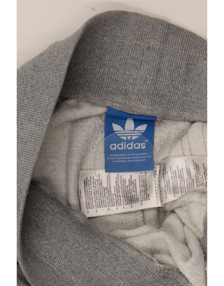 Adidas Hombre Pantalones De Chándal Joggers Gris Medio Colorblock Algodón