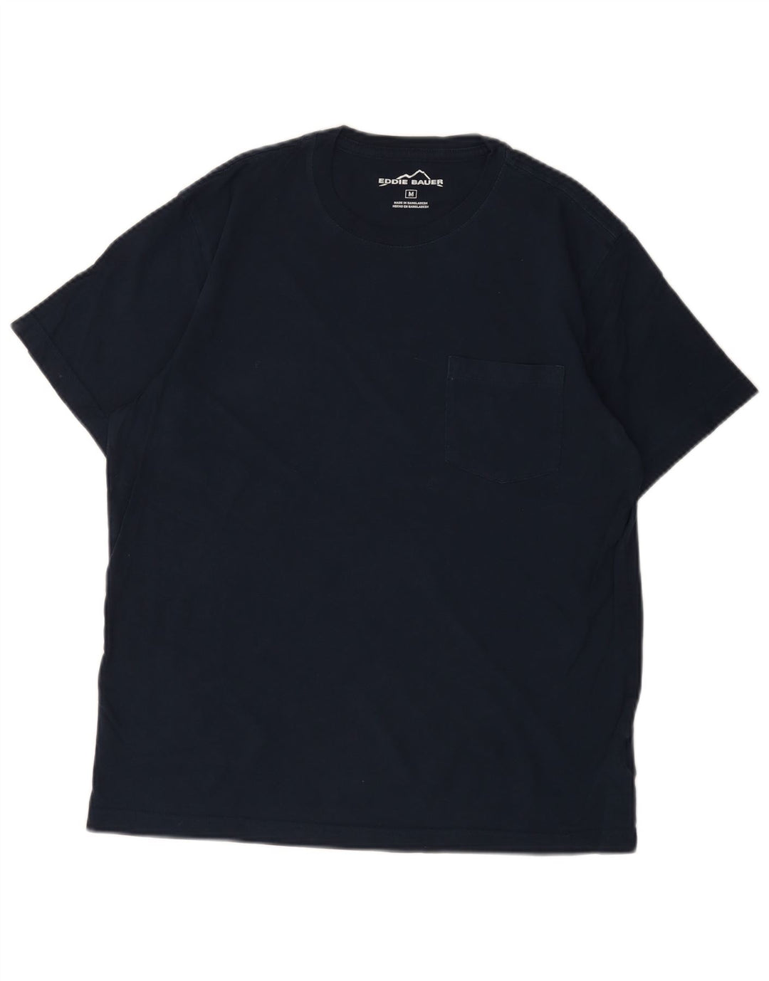 EDDIE BAUER Camiseta Hombre Top Medium Azul Marino Algodón