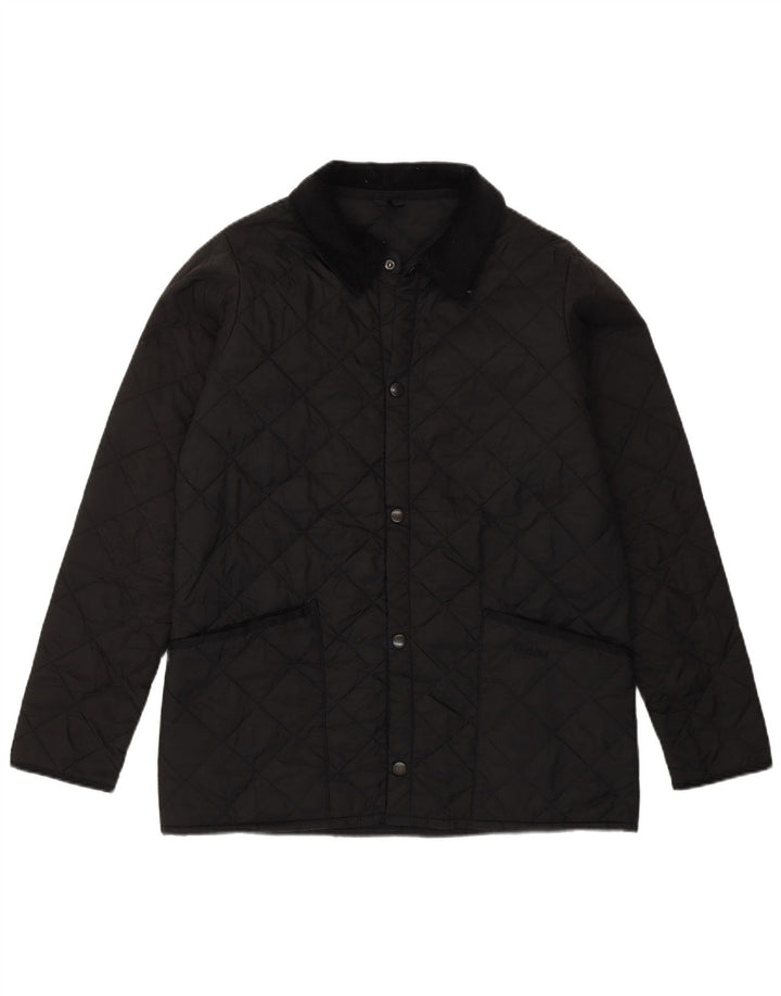 Barbour Chaqueta acolchada para niño 12-13 años XL Poliéster negro