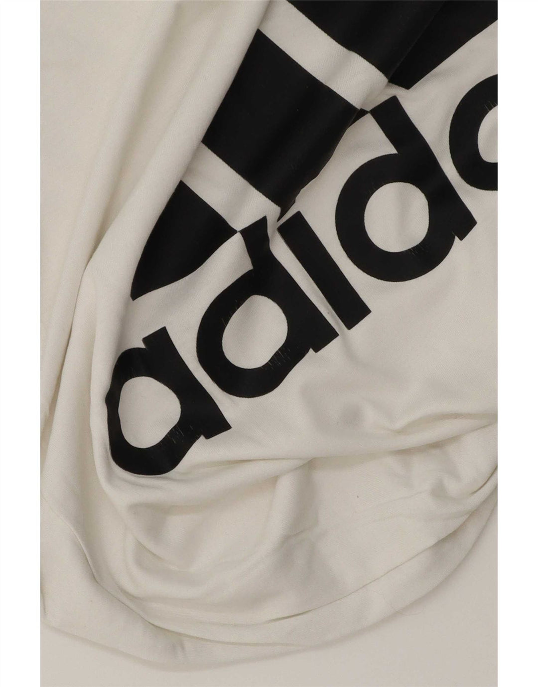 Adidas Hombre Camiseta Gráfica Top Mediano Blanco