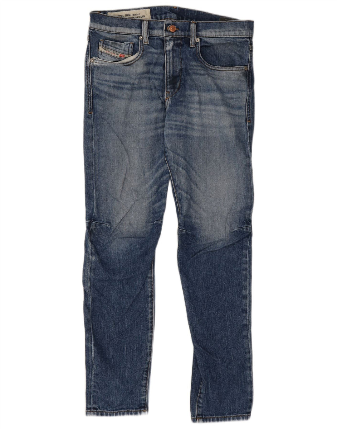 Diesel Hombre D-Strukt Slim Jeans W32 L30 Algodón Azul