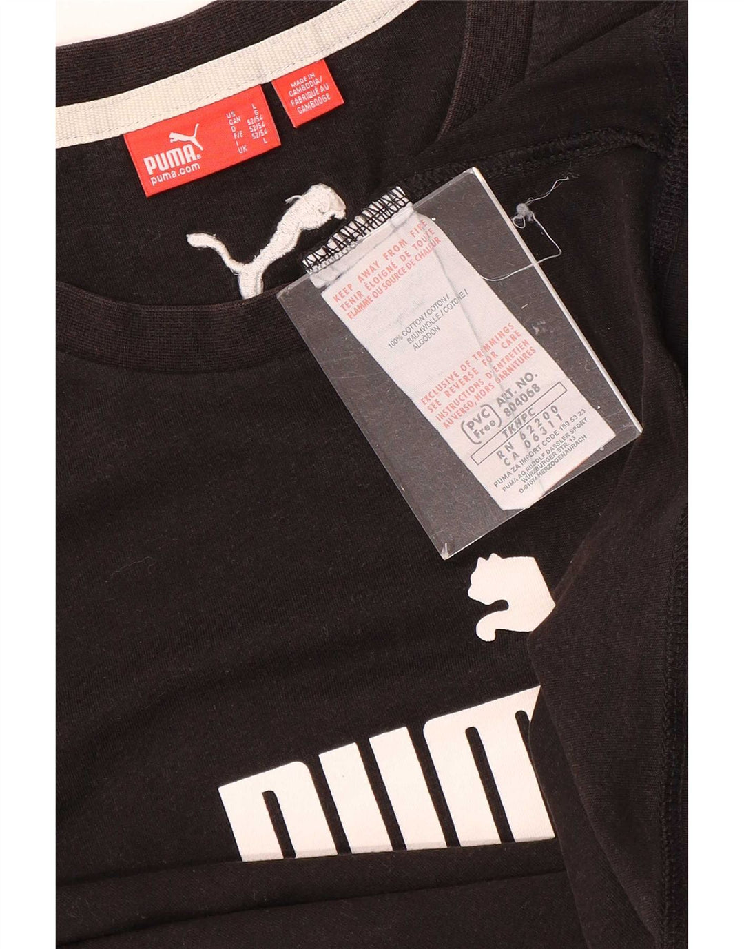 Puma - Camiseta gráfica para hombre, talla grande, algodón marrón