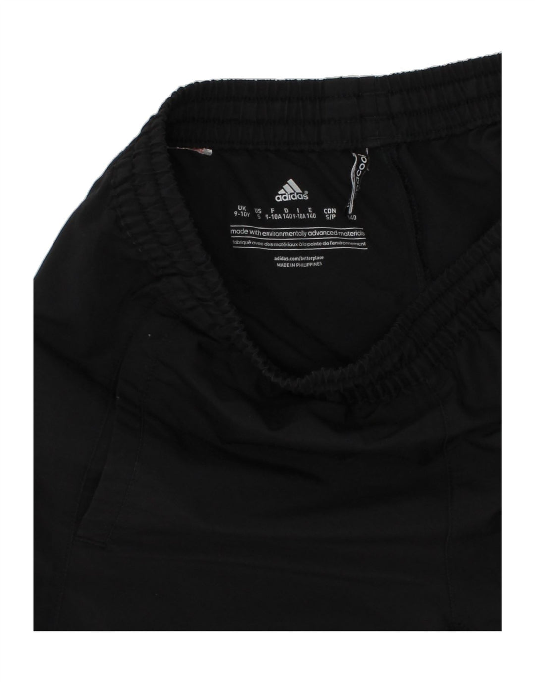 ADIDAS Boys Climacool Sport Shorts 9-10 Years Black Polyester Vintage Adidas and Second-Hand Adidas from Messina Hembry 