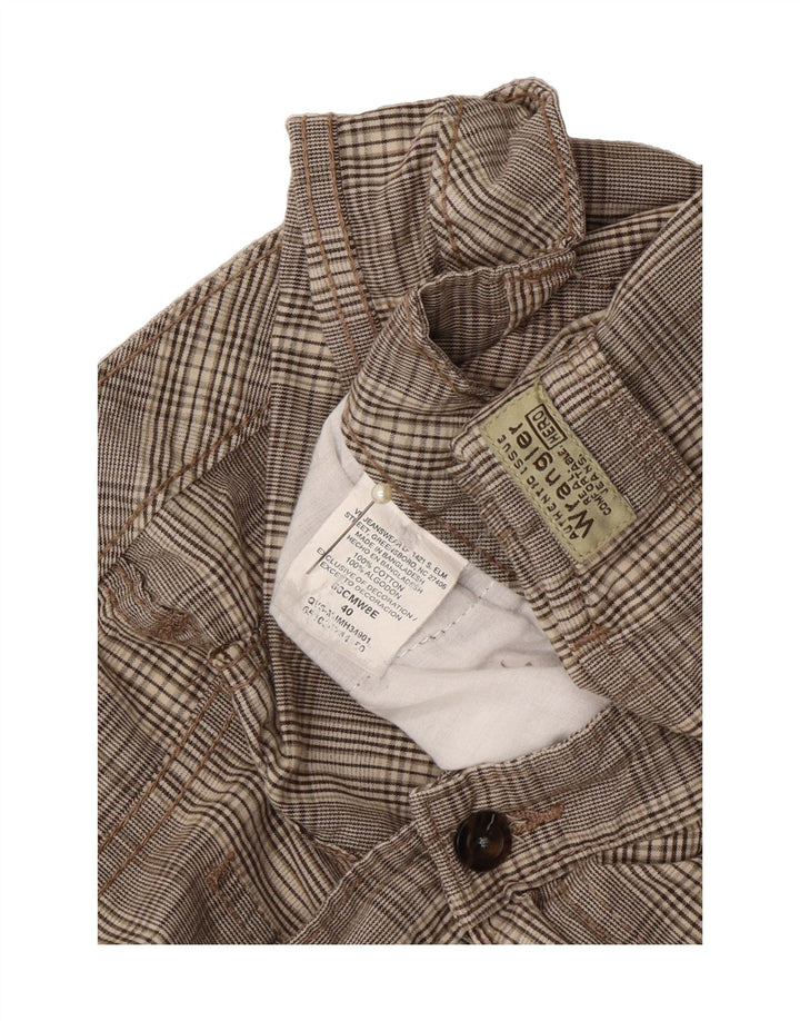 WRANGLER Mens Cargo Shorts W40 XL Grey Check Cotton Vintage Wrangler and Second-Hand Wrangler from Messina Hembry 